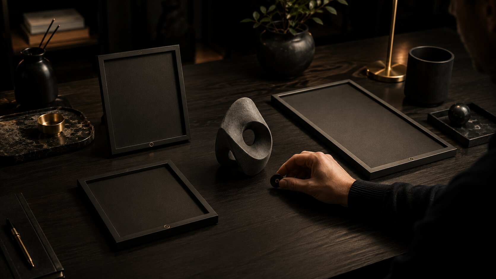 Evergreen asset core guiding AI-assisted visual variations for a creator campaign
