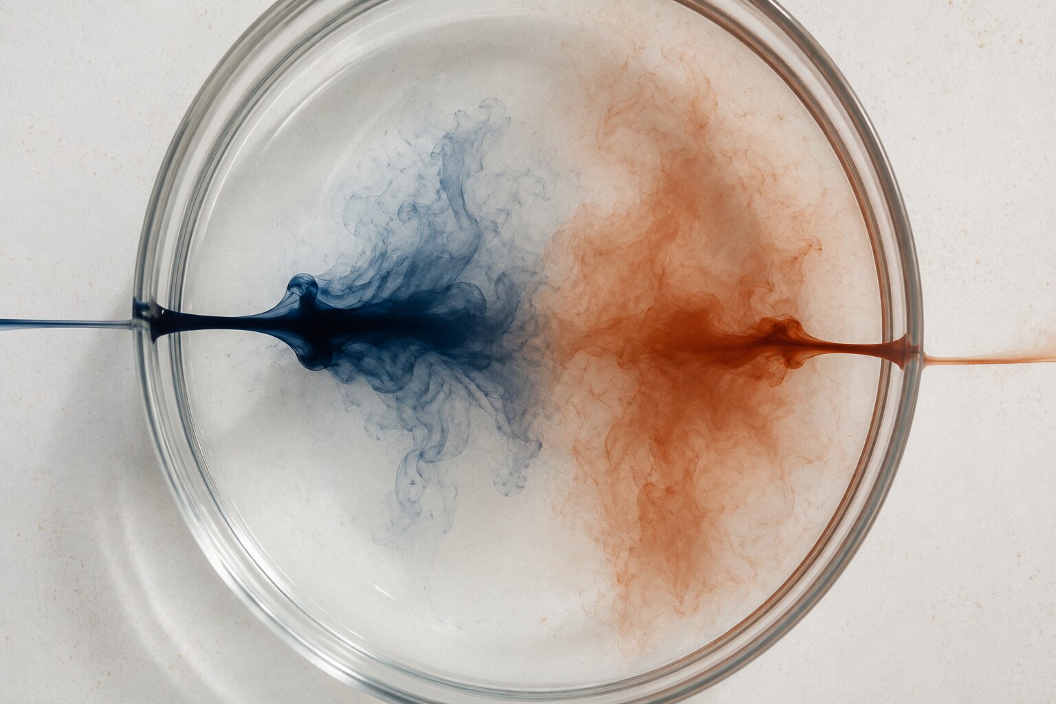 Abstract realistic pigment scene showing AI brand taste selection and visual refinement