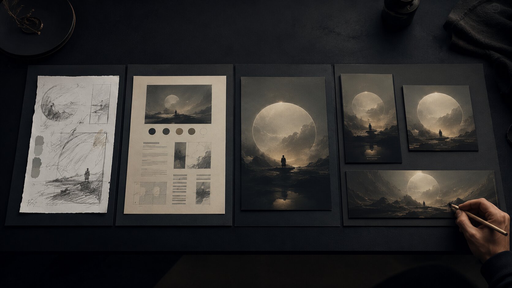 Small creative team AI content operations workflow from idea to publish-ready assets