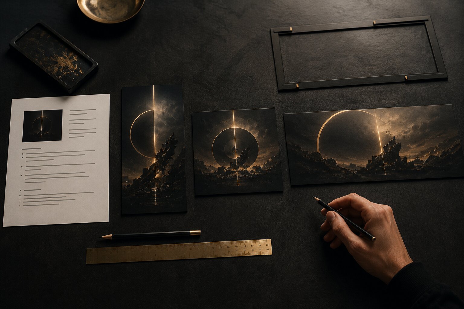 AI creative brief transformed into a structured content production system for small teams