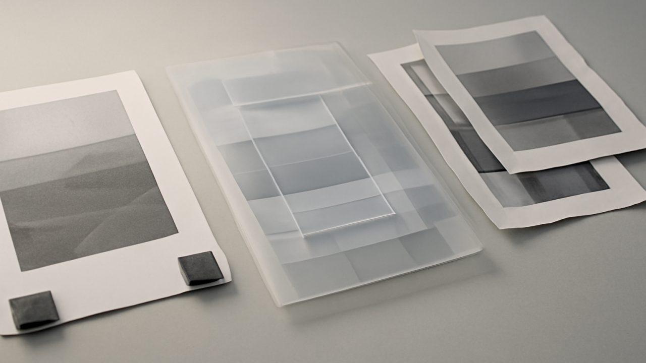 A campaign proof contact sheet converging on one cloned narration version