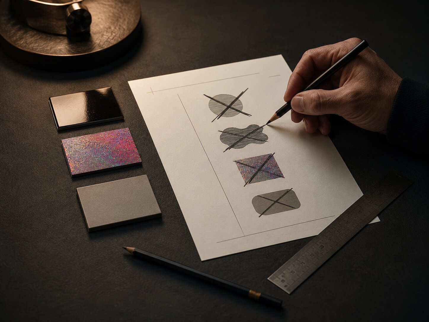 Creator defining visual rules for what a brand should never look like