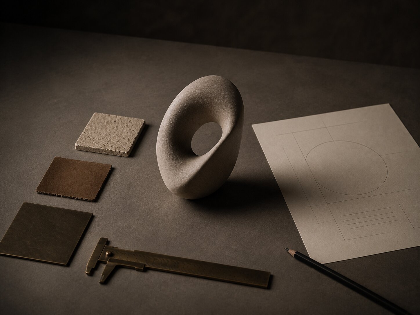 Emotional creative direction translated into visual rules for color texture composition and format