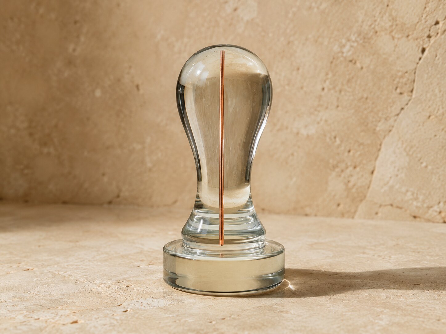 A transparent sealed object symbolizing proof-backed creative claims