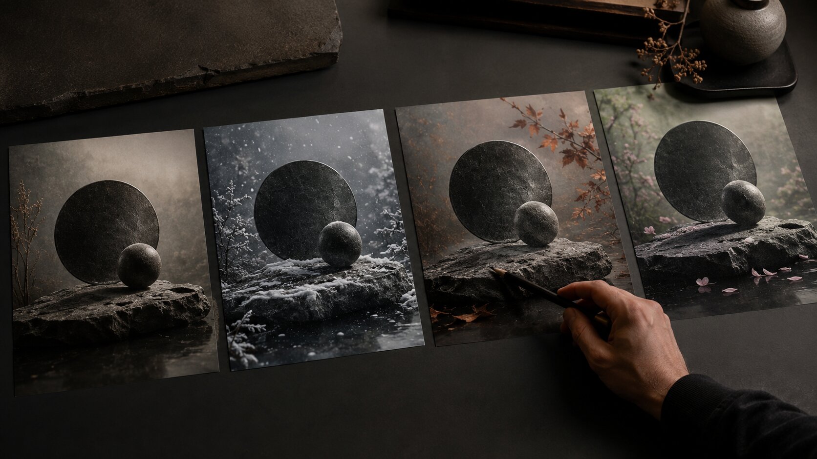 Seasonal AI content system adapting campaign visuals while preserving core brand identity