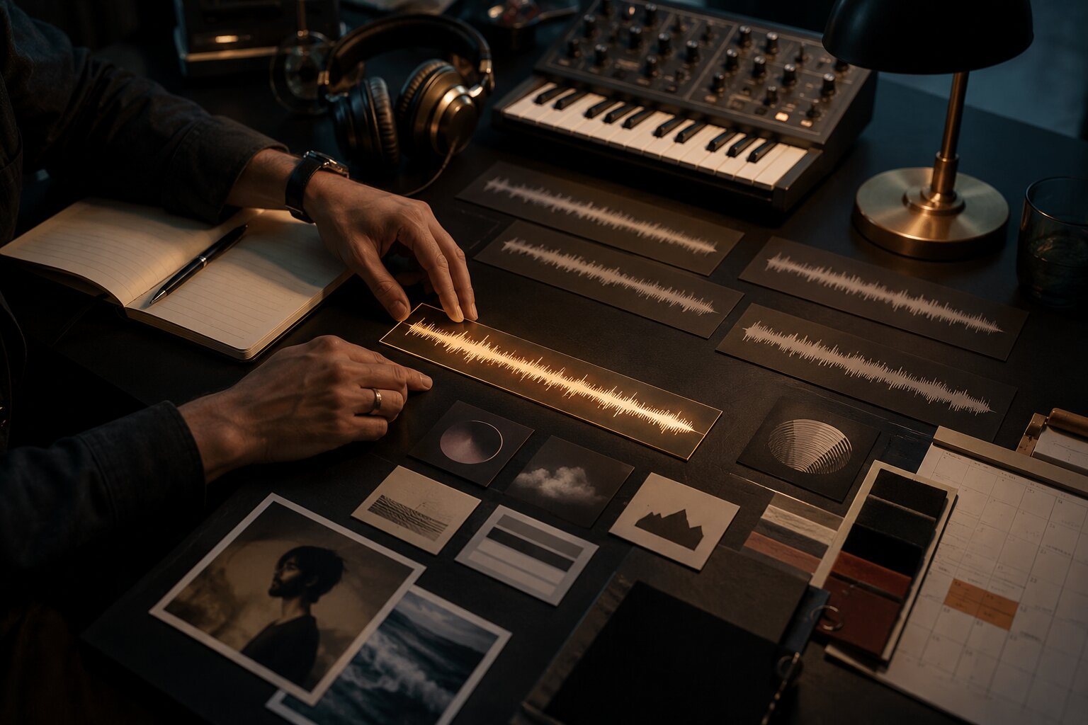 Artist preparing metadata and pitch materials for an organic Spotify playlist campaign