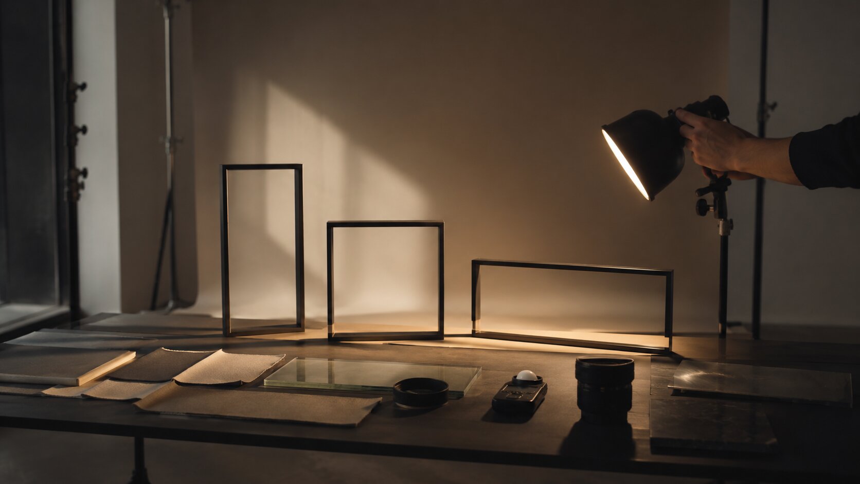 One page brand point of view brief on a creative desk